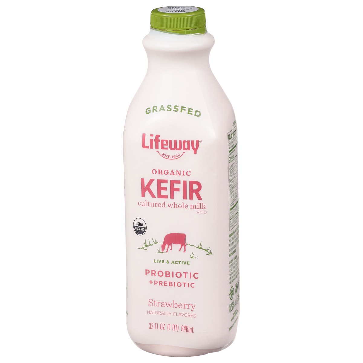 slide 2 of 14, Lifeway Strawberry Kefir Milk, 32 oz