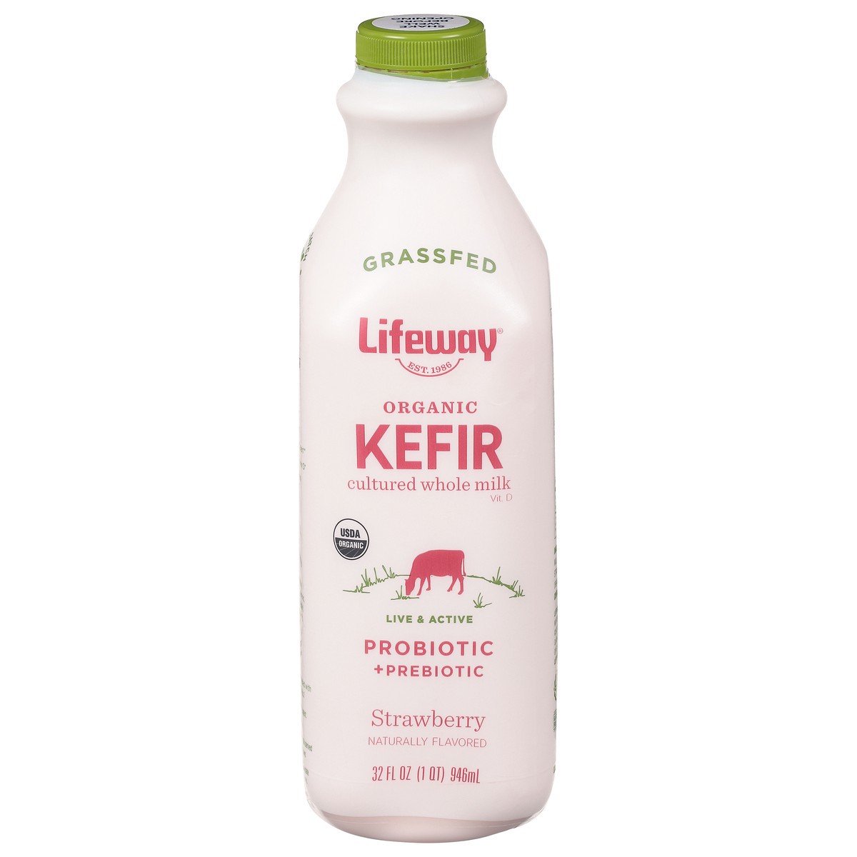 slide 12 of 14, Lifeway Strawberry Kefir Milk, 32 oz