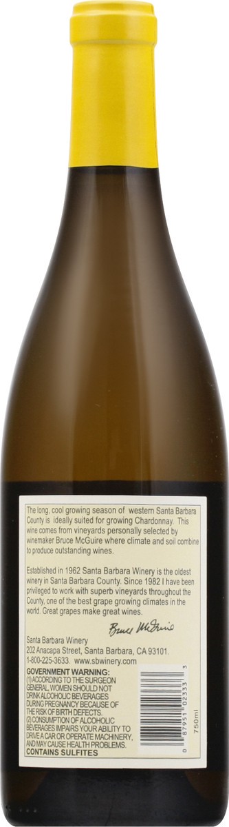 slide 8 of 9, Santa Barbara 2018 Santa Barbara County Chardonnay 750 ml, 750 ml