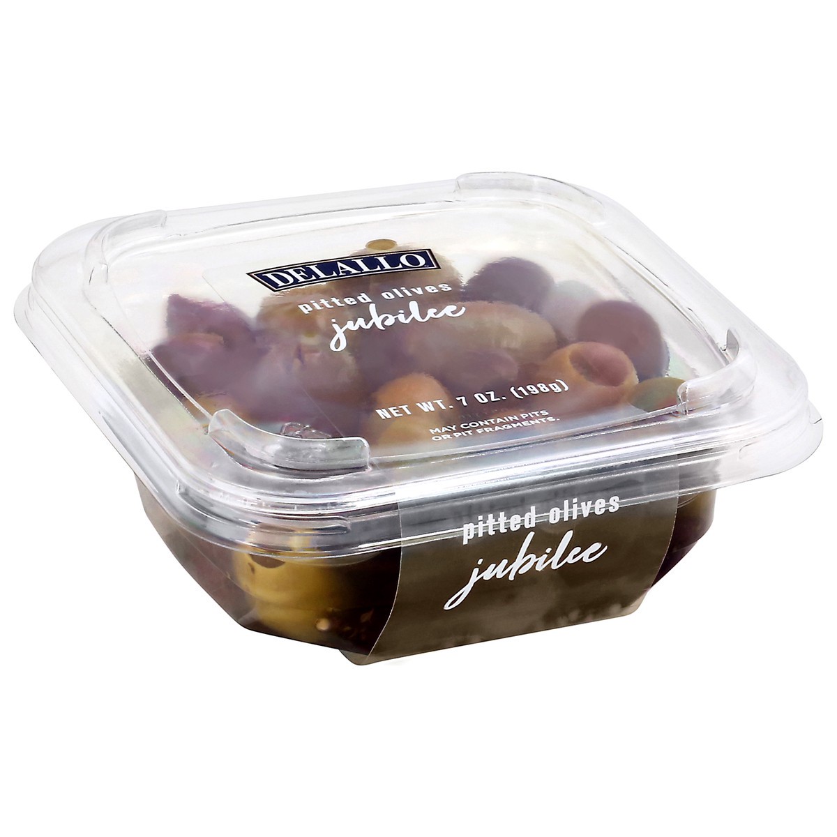 slide 7 of 9, DeLallo Jubilee Pitted Olives 7 oz, 7 oz