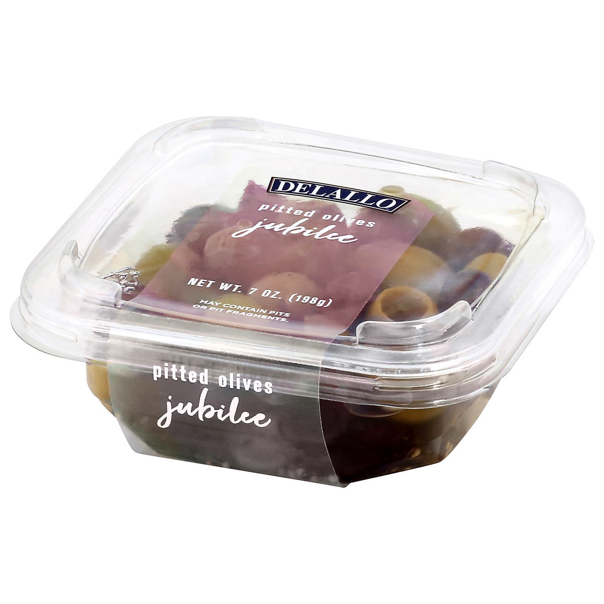 slide 3 of 9, DeLallo Jubilee Pitted Olives 7 oz, 7 oz