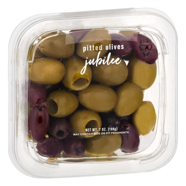 slide 1 of 2, DeLallo Pitted Olives Jubilee, 7 oz