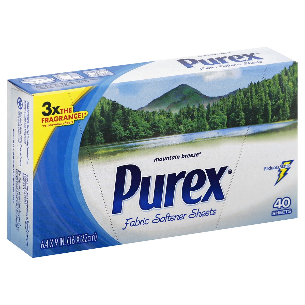 slide 5 of 5, Purex Fabric Softener Sheets 40 ea, 40 ct