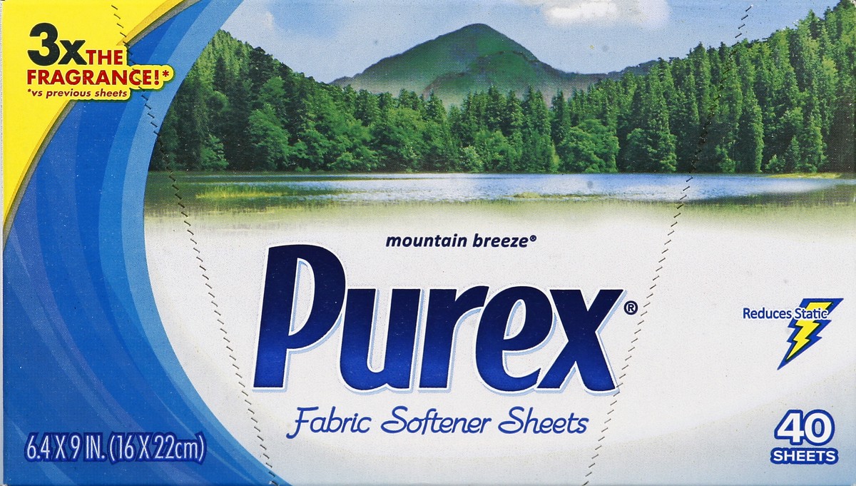 slide 1 of 5, Purex Fabric Softener Sheets 40 ea, 40 ct