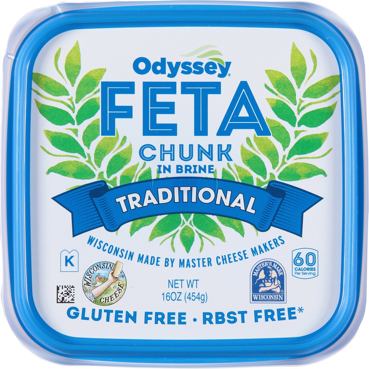 slide 8 of 13, Odyssey Gluten Free Chunk in Brine Traditional Feta 16 oz, 16 oz