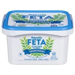 Odyssey Gluten Free Chunk in Brine Traditional Feta 16 oz