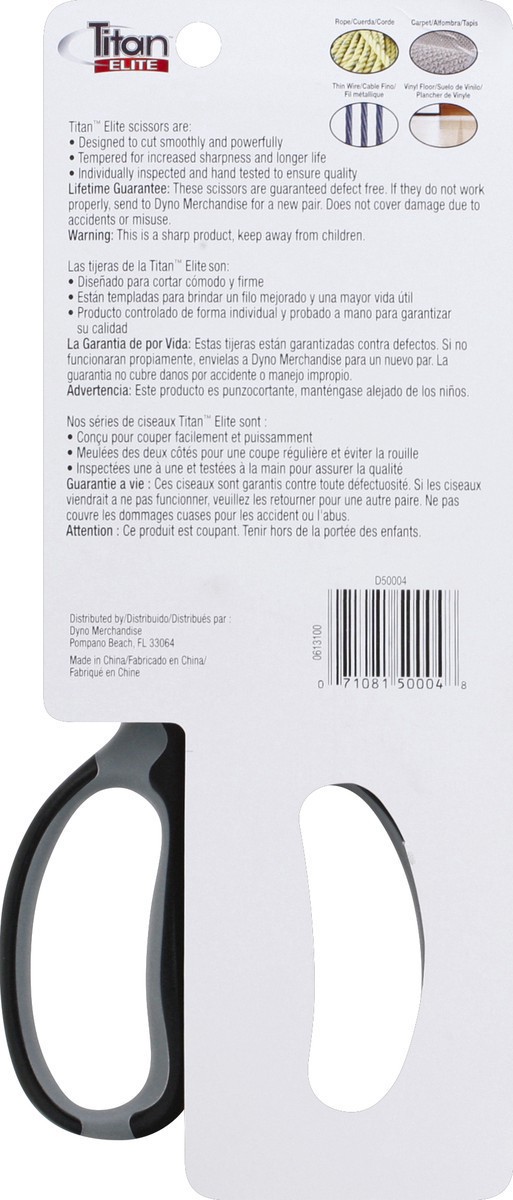 slide 7 of 7, Titan Elite Dyno 8 Inch Heavy Duty Scissors, 1 ct