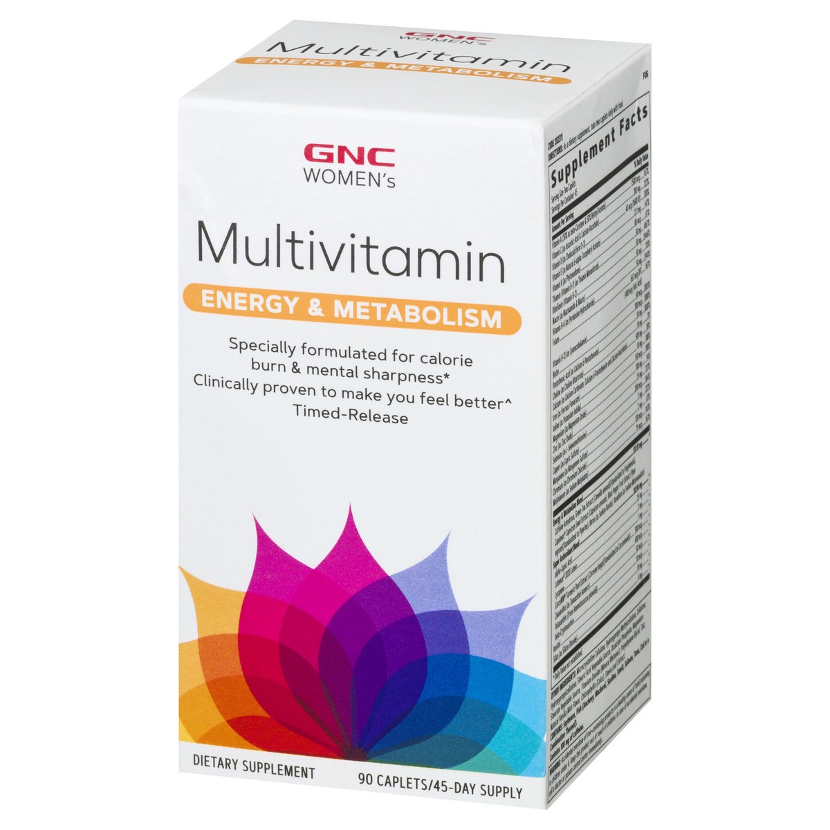 slide 2 of 13, GNC Women's Energy & Metabolism Caplets Multivitamin 90 ea, 90 ct