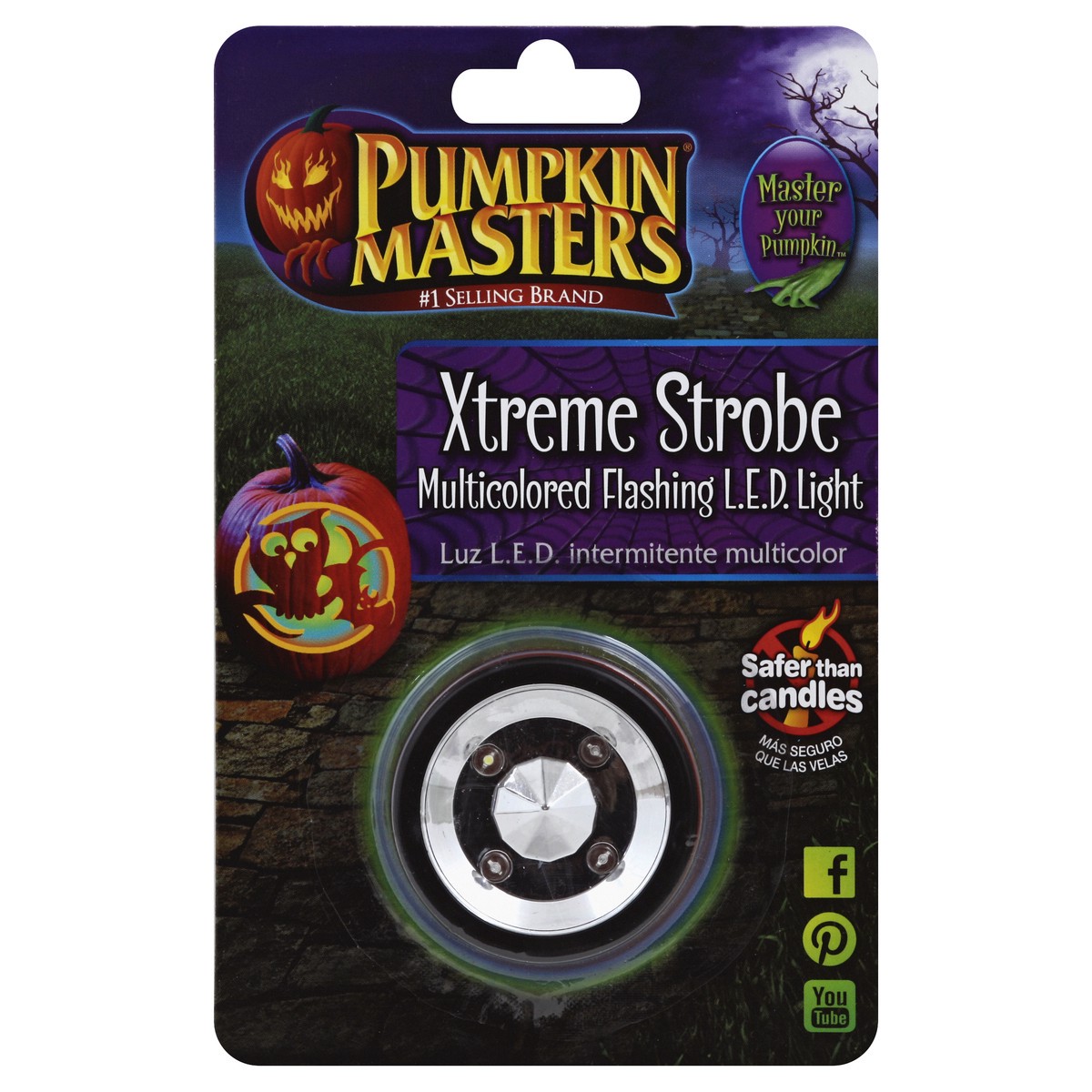 slide 2 of 3, Pumpkin Masters Extreme Led Strobe Light, 1 ct