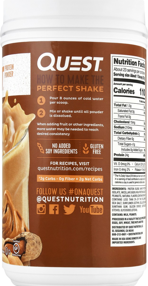 slide 8 of 9, Quest Protein Powder, 1.6 lb