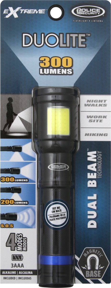 slide 5 of 6, Police Security Flashlight, Extreme, DuoLite, 1 ct