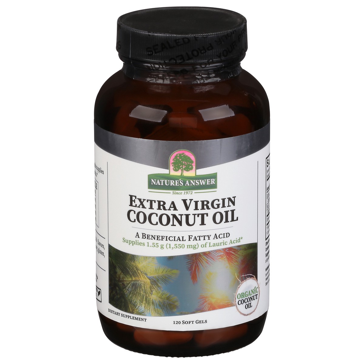slide 1 of 9, Nature's Answer Extra Virgin Coconut Oil, 120 ct