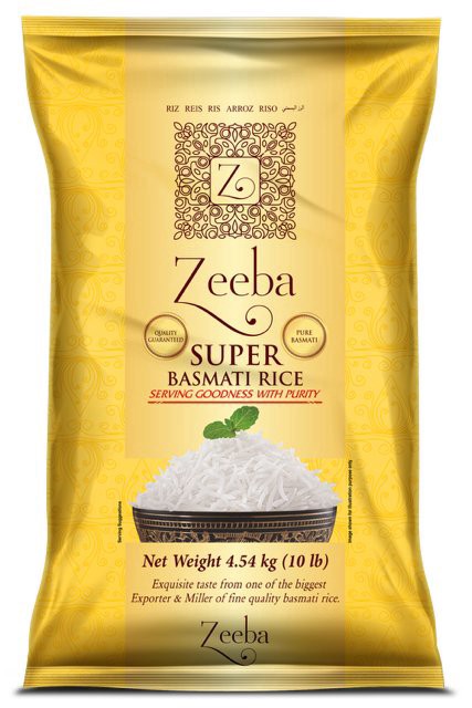 slide 1 of 1, Zeeba Super Basmati Rice, 10 lb