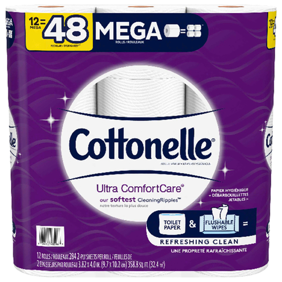 slide 1 of 1, Cottonelle Ultra Comfort Care Toilet Paper, 12 ct