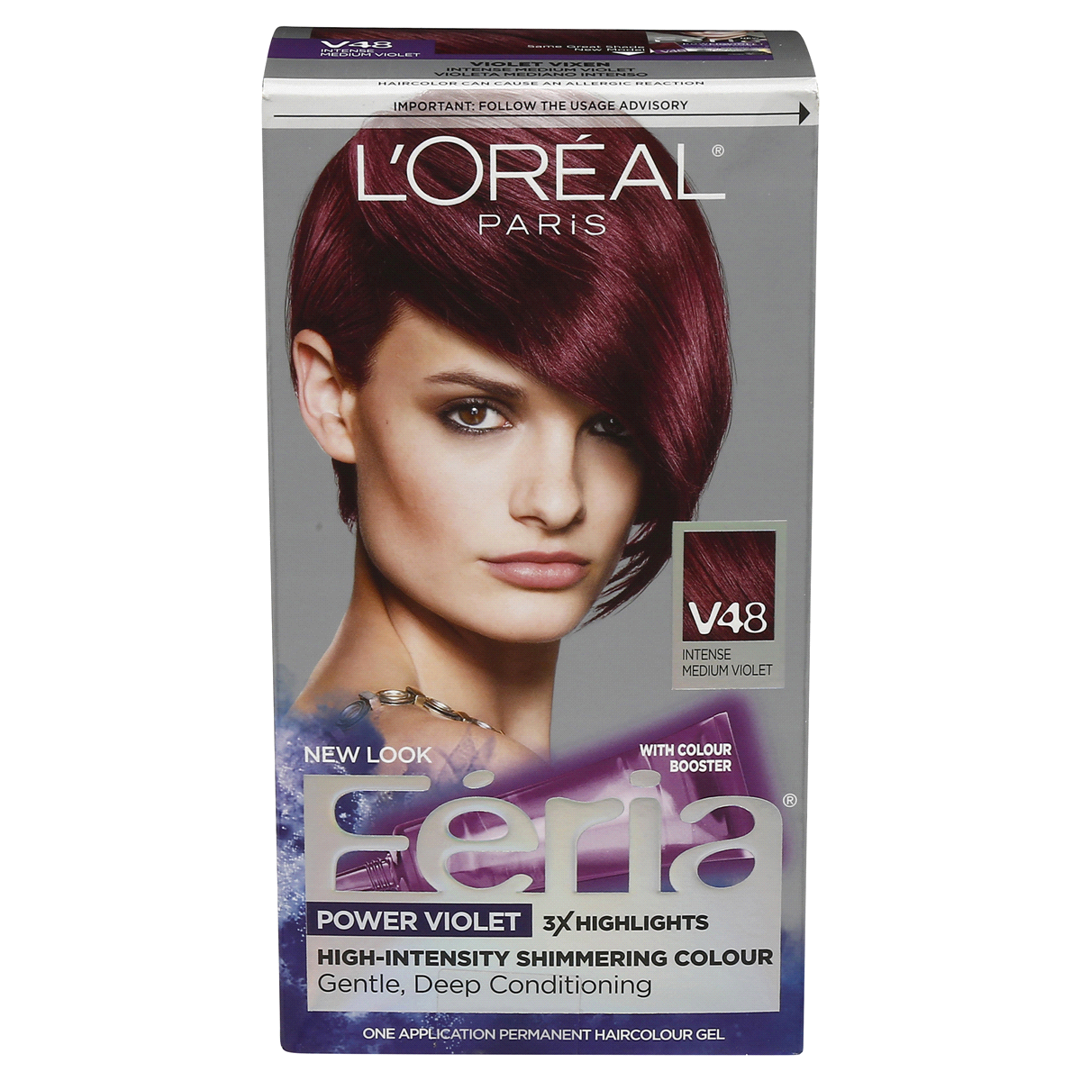slide 1 of 8, L'Oréal Feria V48 Violet Vixen Hair Dye Kit, 1 kit