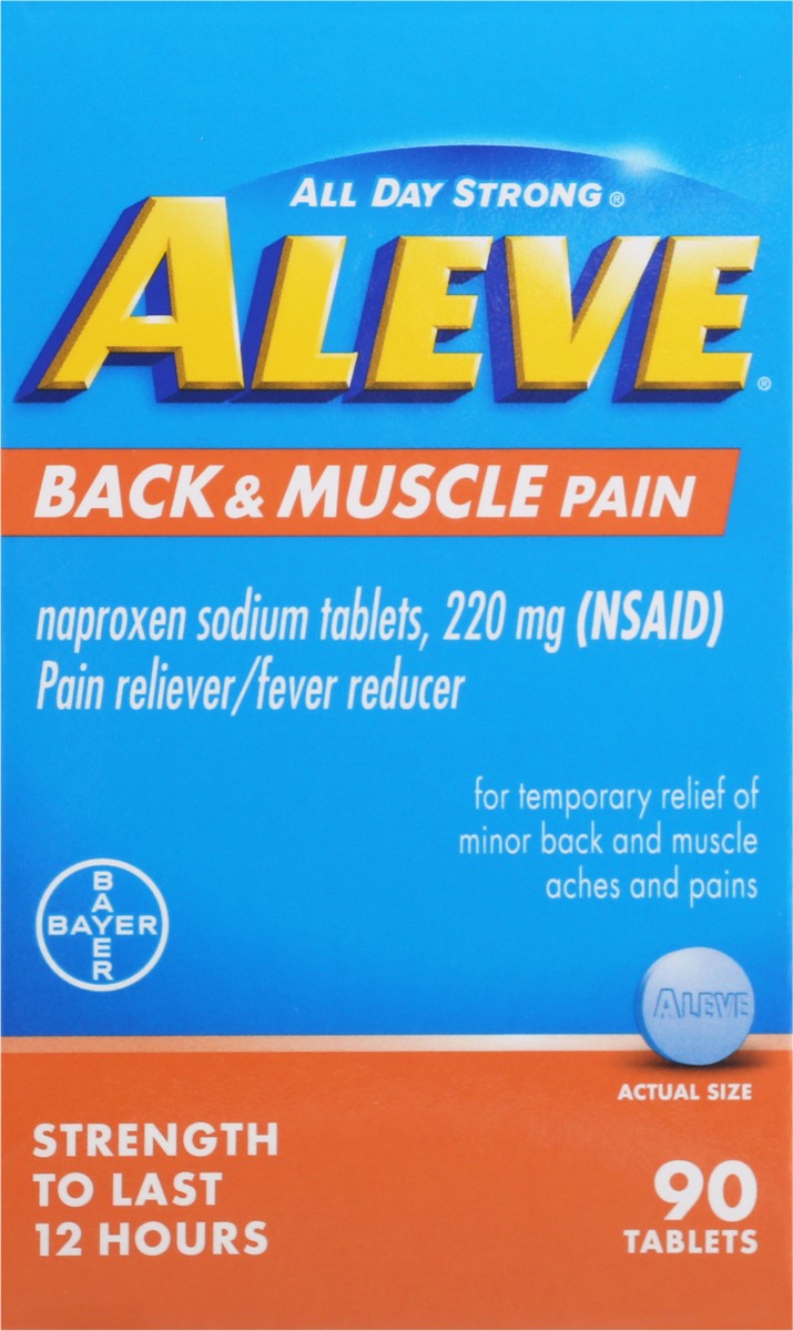 slide 5 of 9, Aleve Tablets Back & Muscle 90ct, 90 ct