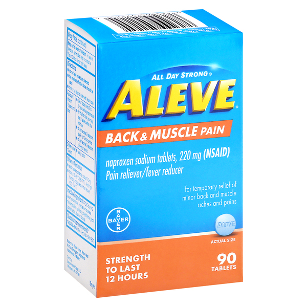 slide 1 of 3, Aleve Back & Muscle Pain Tab, 1 ct