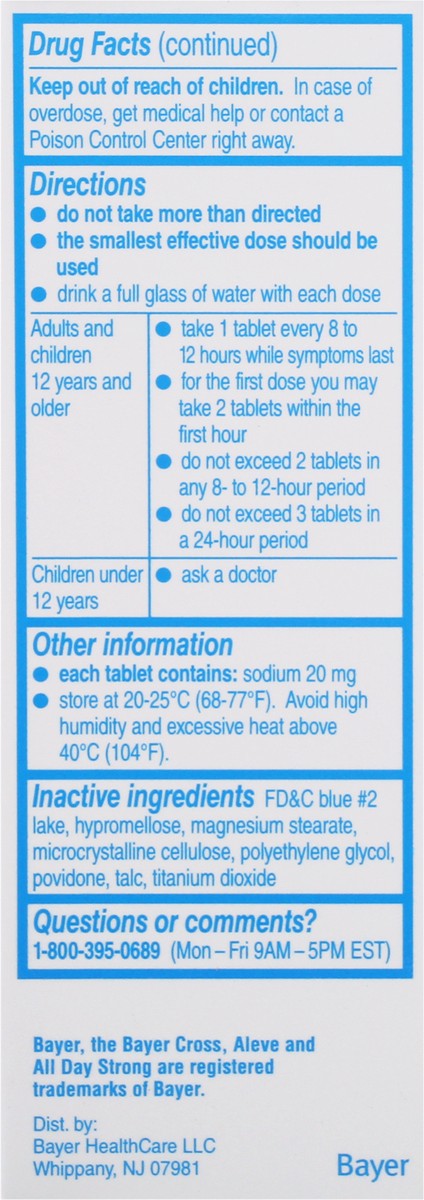 slide 3 of 9, Aleve Tablets Back & Muscle 90ct, 90 ct