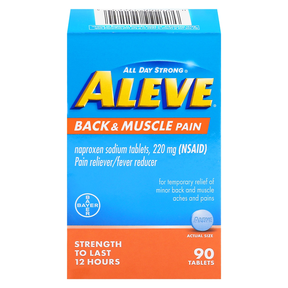 slide 1 of 1, Aleve Back & Muscle Pain Tab, 1 ct