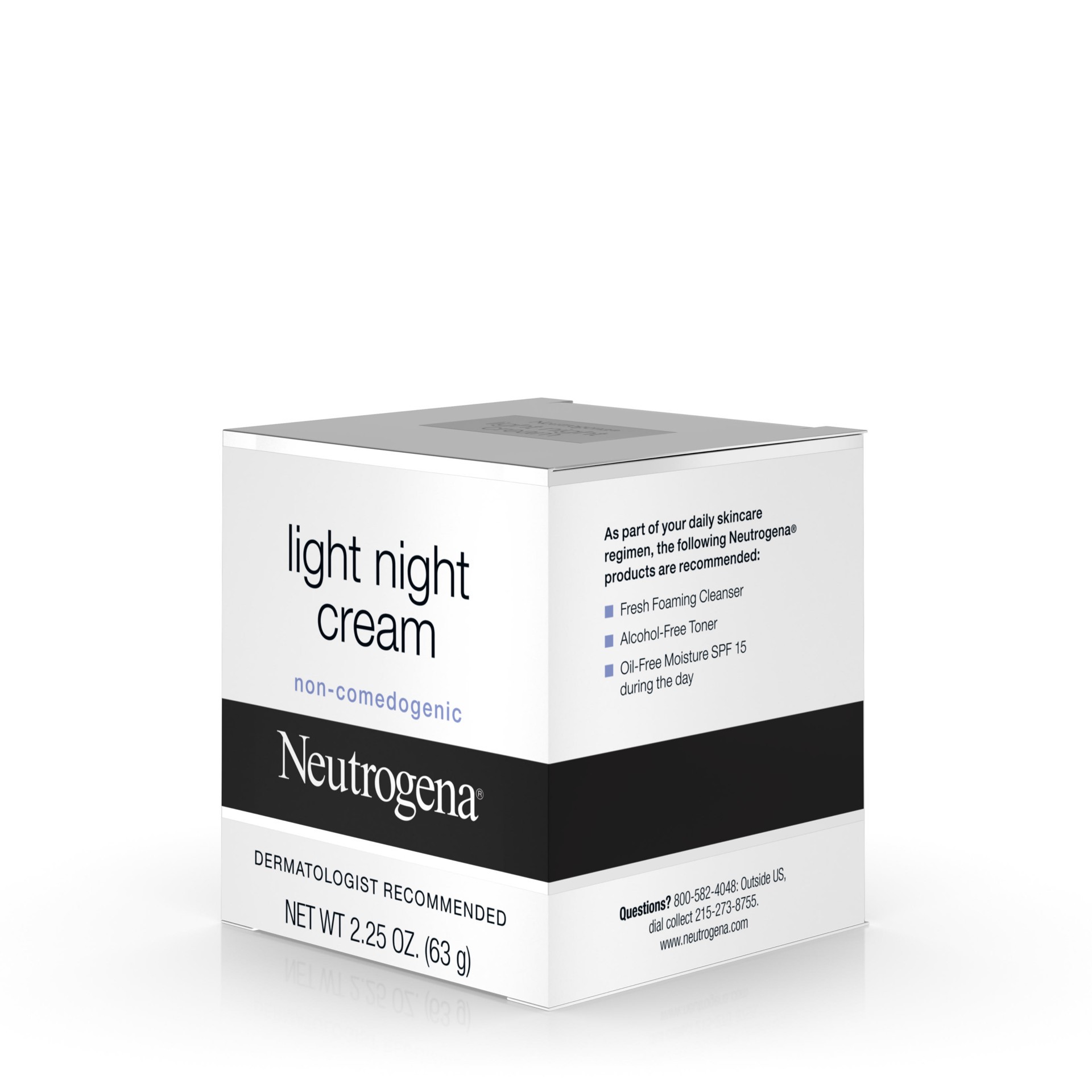 slide 2 of 7, Neutrogena Light Facial Night Cream, 2.25 Oz., 2.25 oz