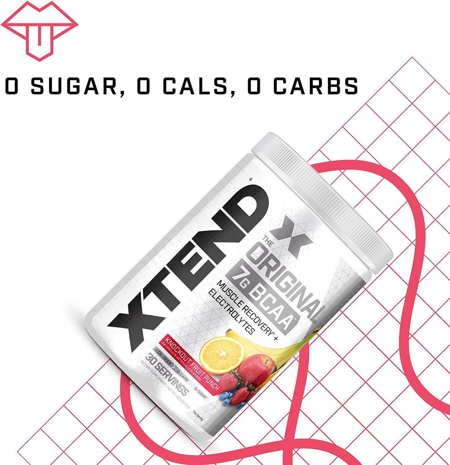 slide 3 of 4, XTEND, XTEND Original, BCAAs, Knockout Punch, Hydration, Recovery, 13.50 g