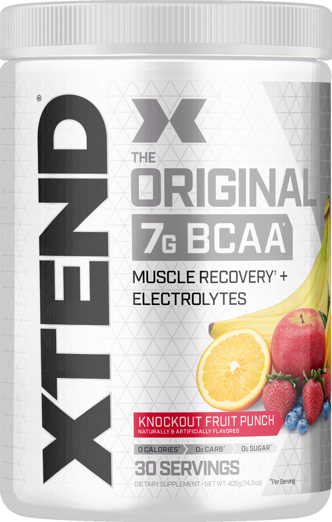 slide 1 of 4, XTEND, XTEND Original, BCAAs, Knockout Punch, Hydration, Recovery, 13.50 g