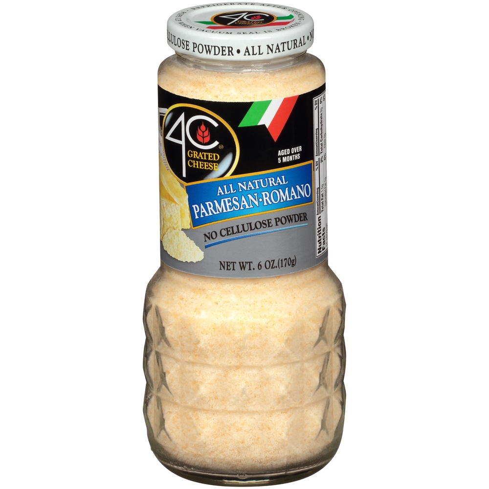 slide 3 of 8, 4C All Natural Parmesan-Romano Grated Cheese, 6 oz
