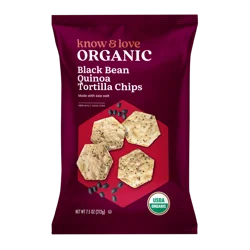 Know & Love Org Black Bean & Quin Tort 7.5Oz