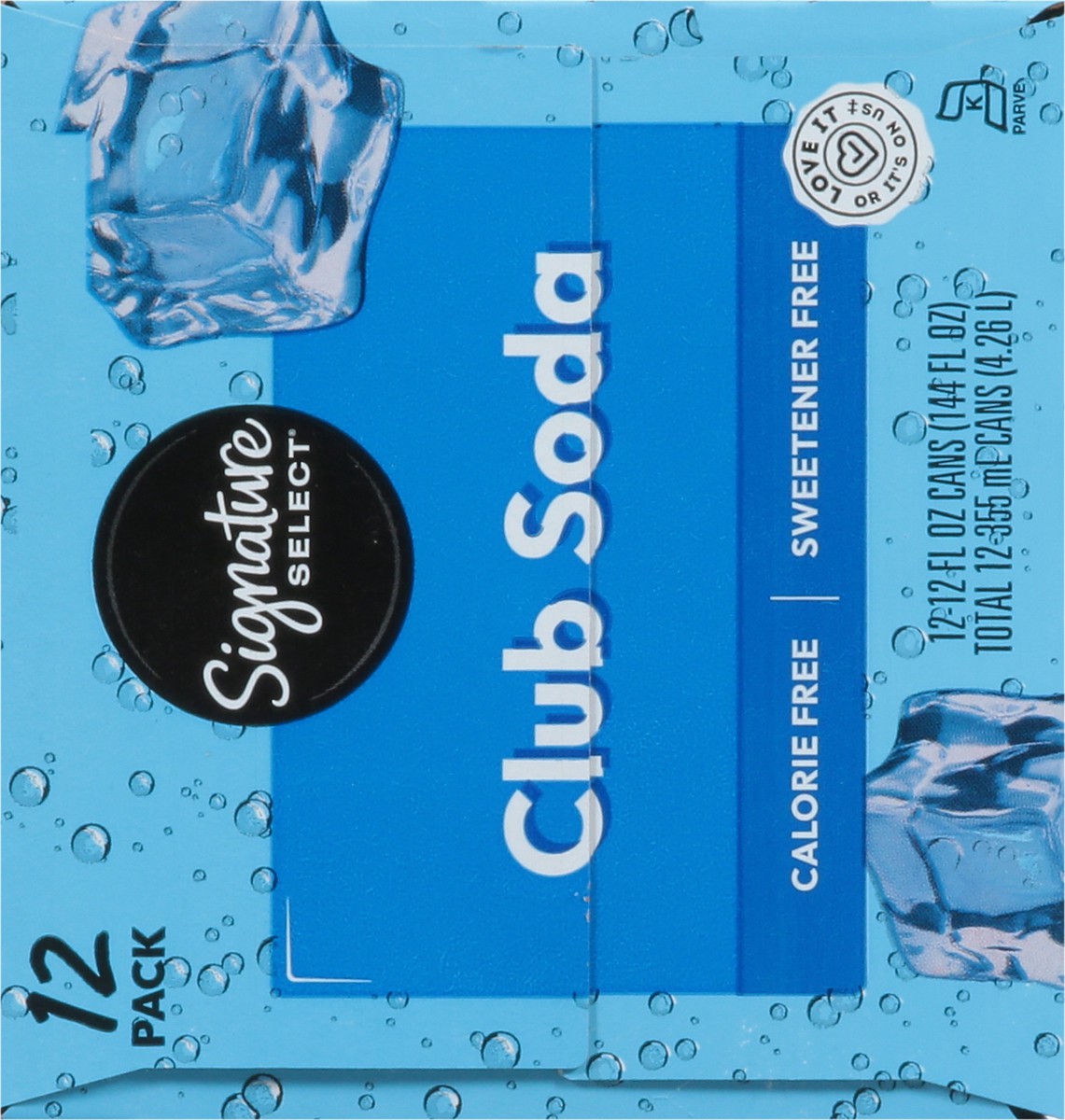 slide 7 of 13, Signature Select Club Soda 12 Pack 12 - 12 fl oz Cans, 12 ct