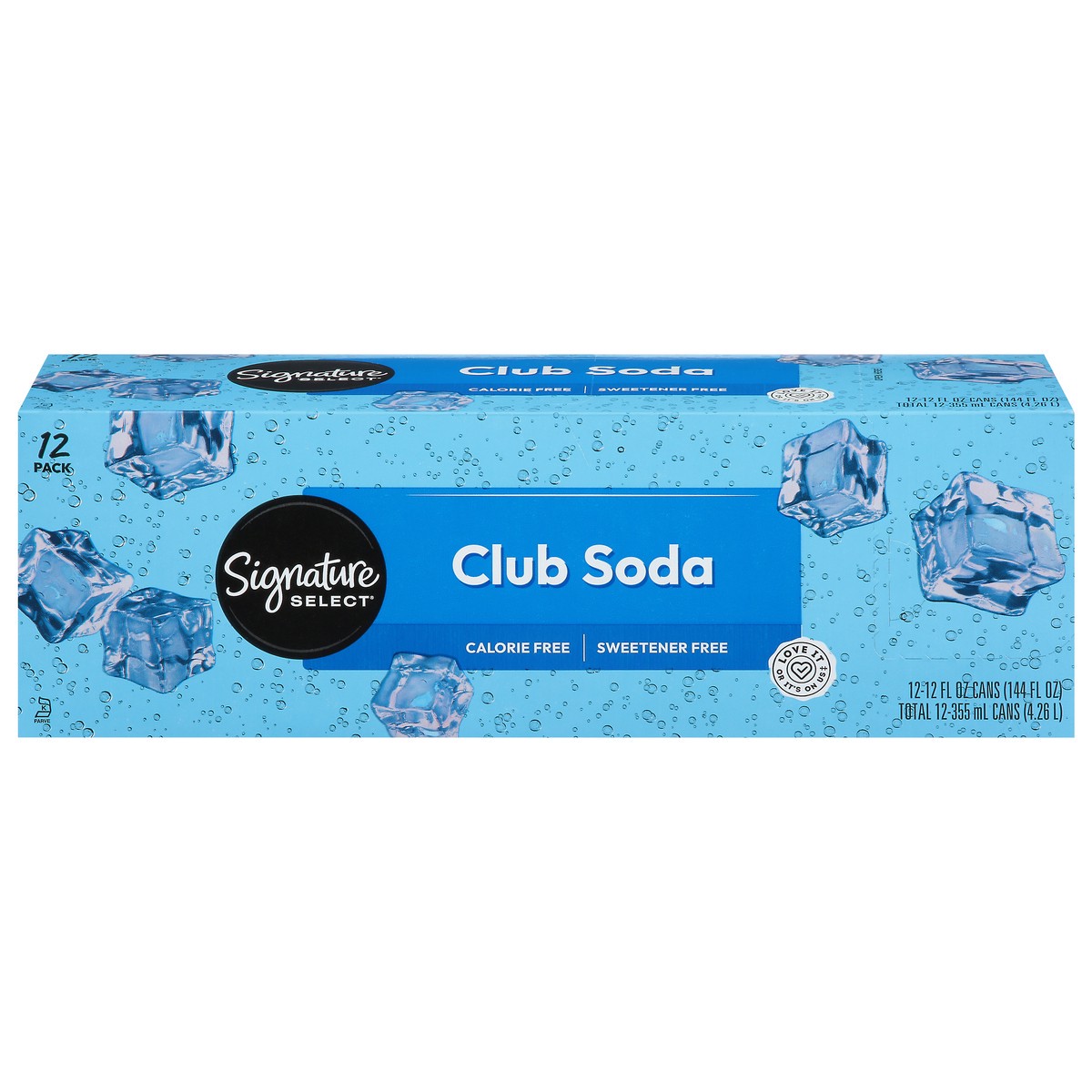 slide 3 of 13, Signature Select Club Soda 12 Pack 12 - 12 fl oz Cans, 12 ct