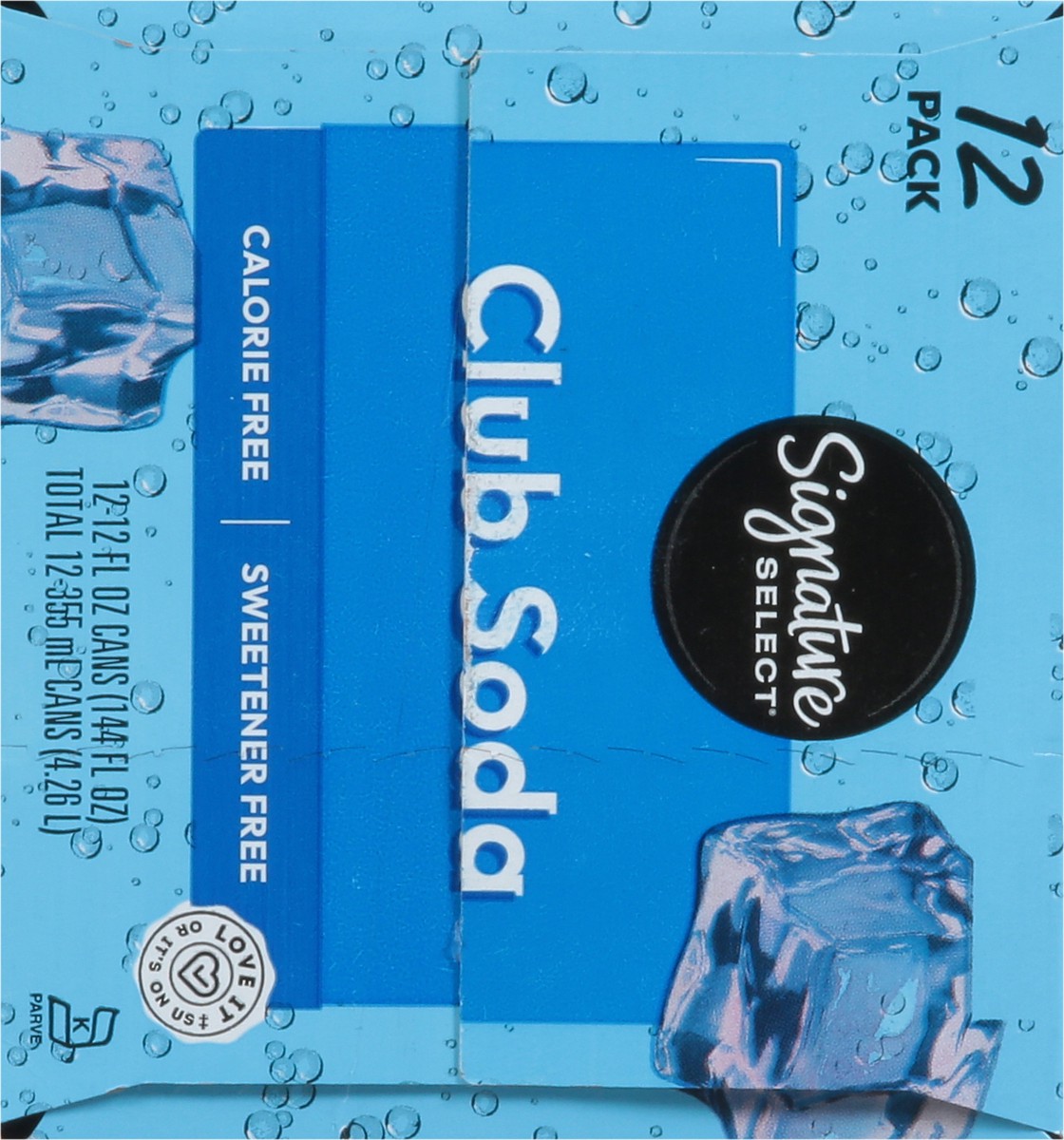 slide 12 of 13, Signature Select Club Soda 12 Pack 12 - 12 fl oz Cans, 12 ct