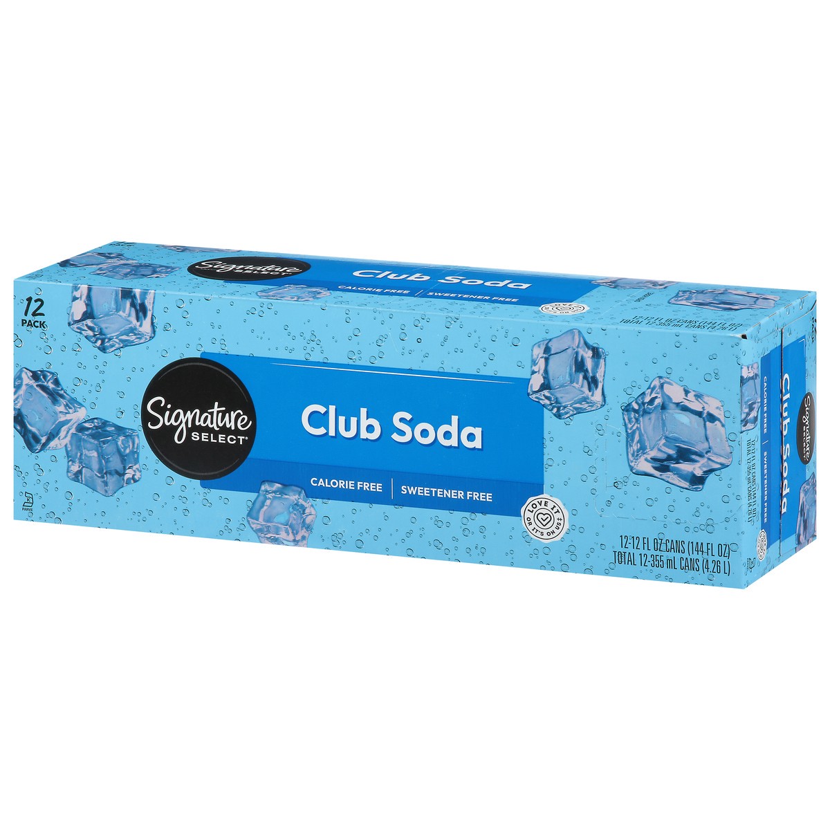 slide 10 of 13, Signature Select Club Soda 12 Pack 12 - 12 fl oz Cans, 12 ct