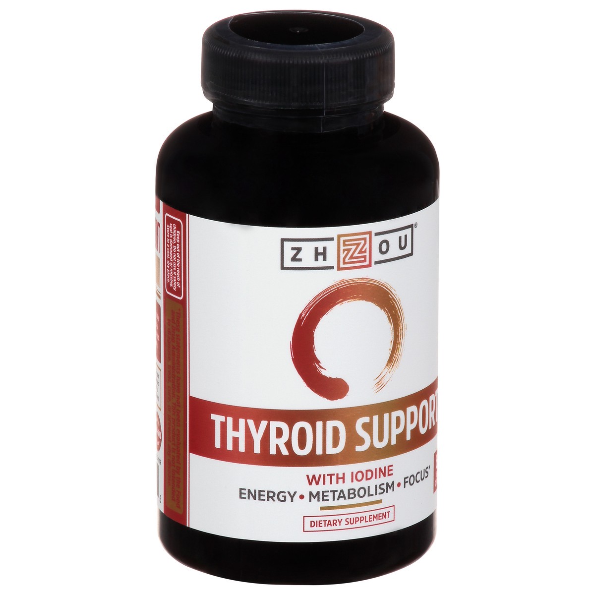 slide 2 of 9, Zhou Thyroid Support with Iodine Capsules 60 ea Bottle, 60 ct