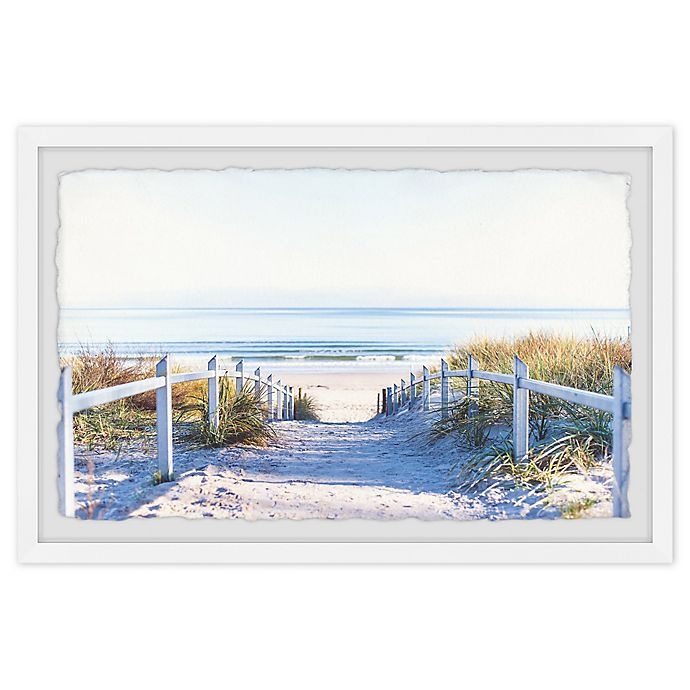 slide 1 of 6, Marmont Hill Path to the Beach Framed Wall Art, 12 in x 8 in