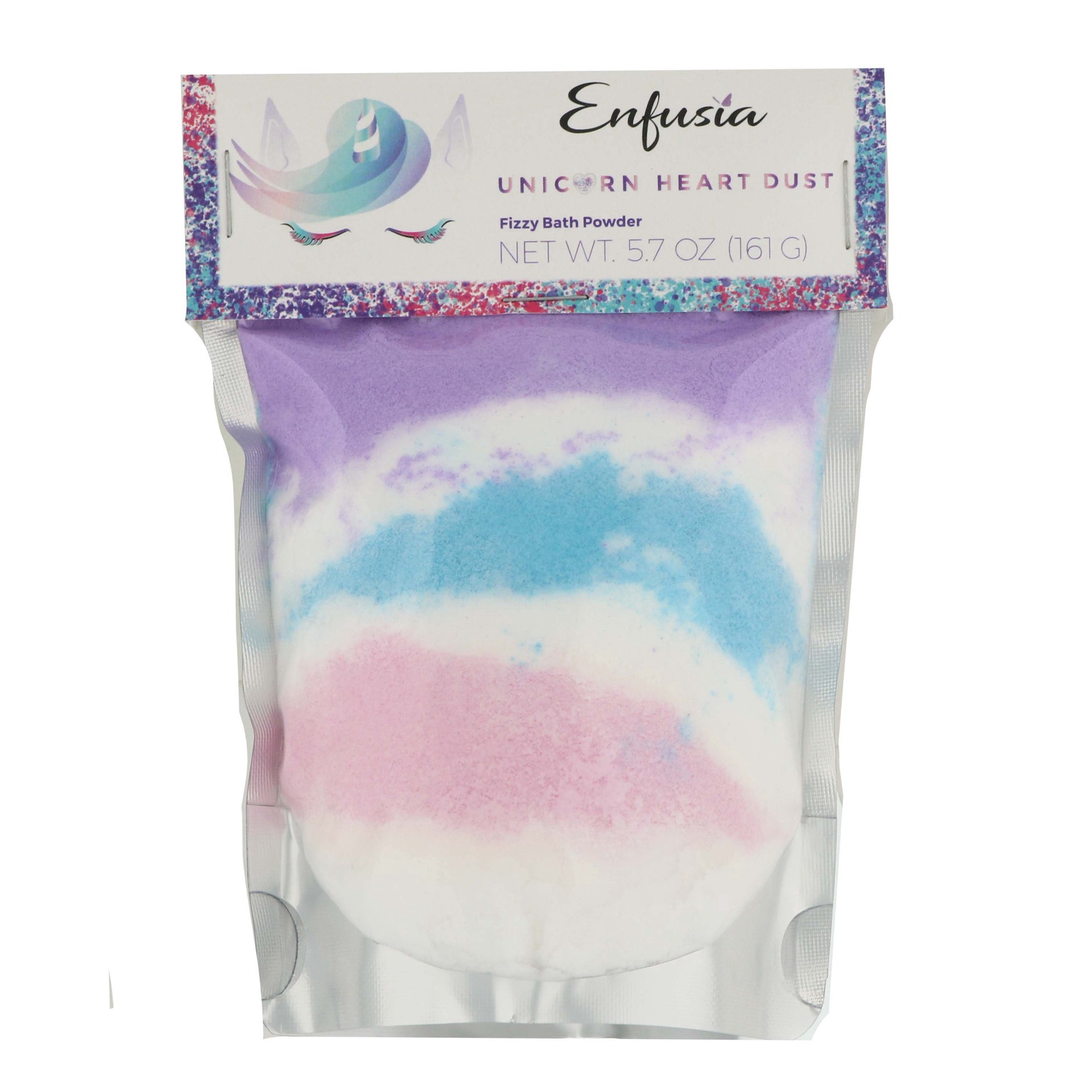 slide 1 of 1, Enfusia Unicorn Heart Dust Fizzy Bath Powder, 5.7 oz