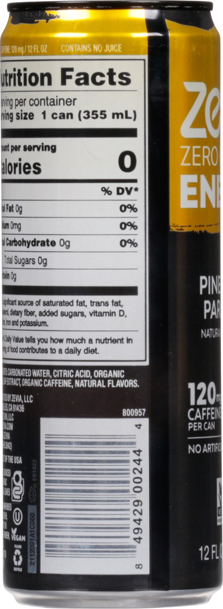 slide 5 of 9, Zevia Zero Sugar Pineapple Paradise Soda - 12 oz, 12 oz