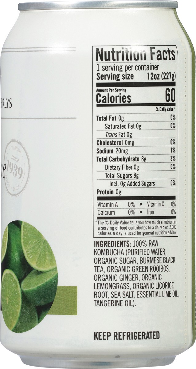 slide 5 of 13, Lunds & Byerlys Raw Fizzy Lime Crush Kombucha 12 oz, 12 oz