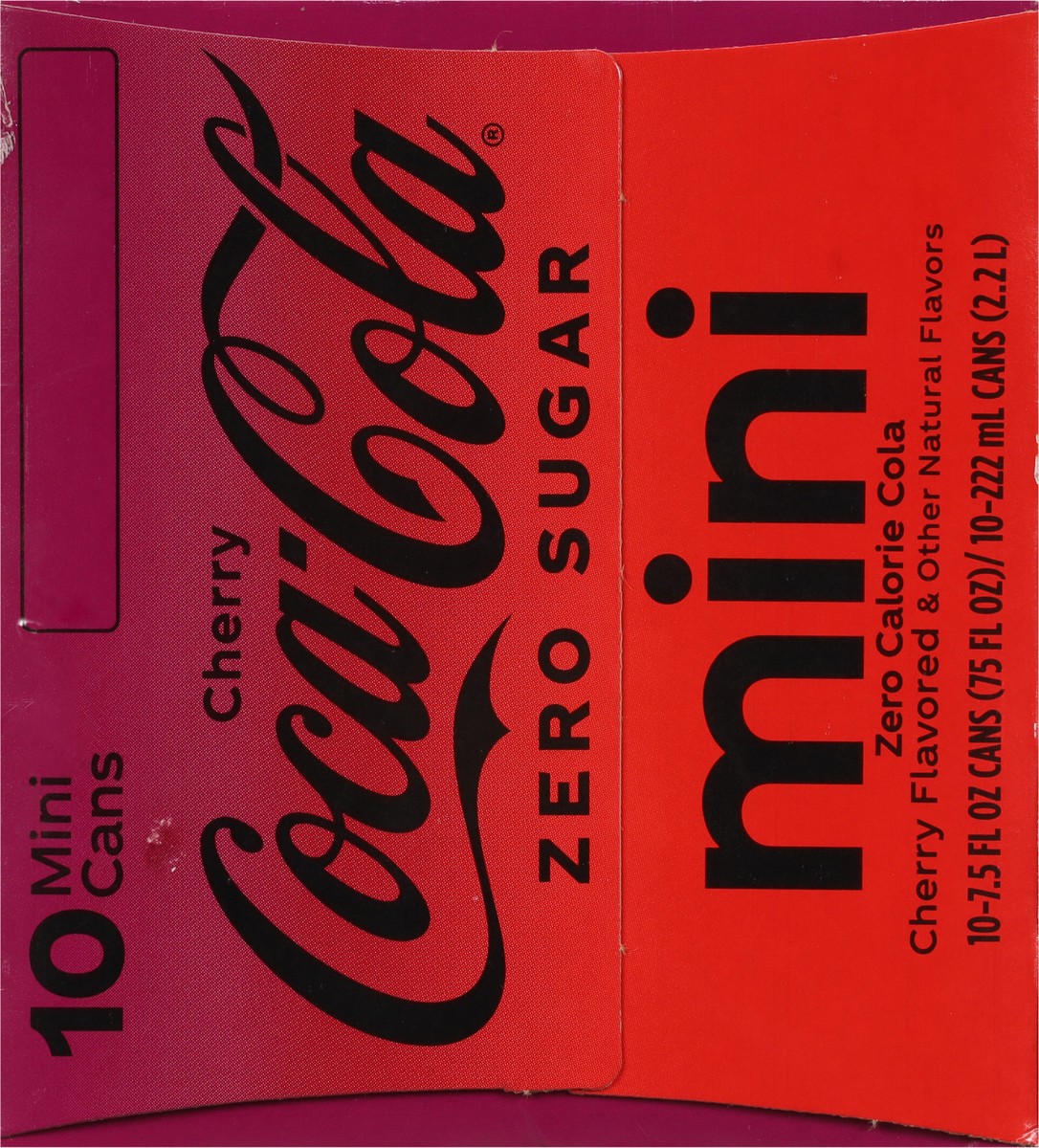 slide 11 of 15, Coca-Cola Cherry Coke Zero Sugar 7.5Oz 10Pk, 7.5 oz