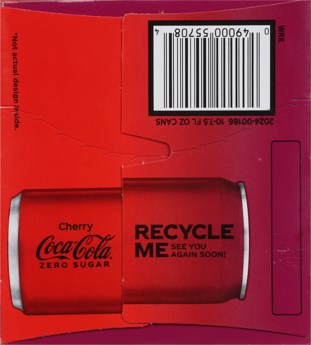 slide 4 of 15, Coca-Cola Cherry Coke Zero Sugar 7.5Oz 10Pk, 7.5 oz