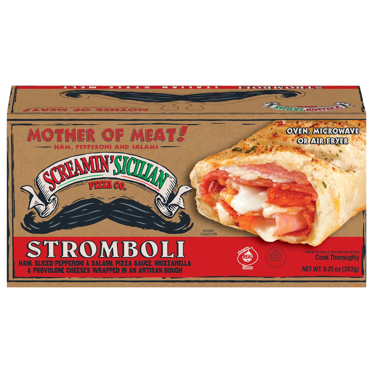 slide 6 of 14, Screamin' Sicilian Mother of Meat! Stomboli 9.25 oz, 9.25 oz