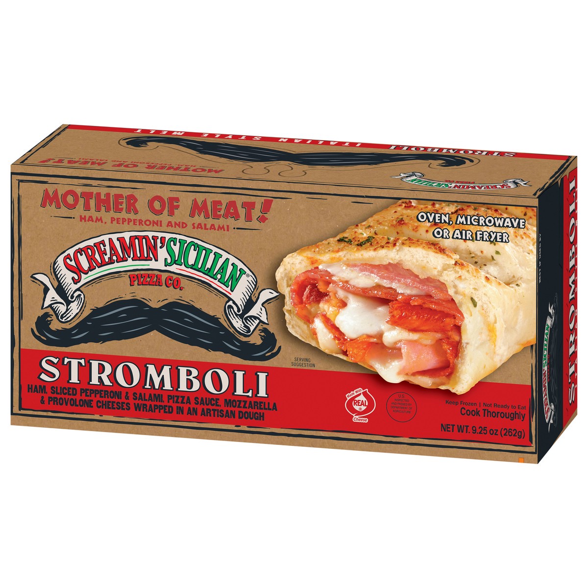 slide 9 of 14, Screamin' Sicilian Mother of Meat! Stomboli 9.25 oz, 9.25 oz