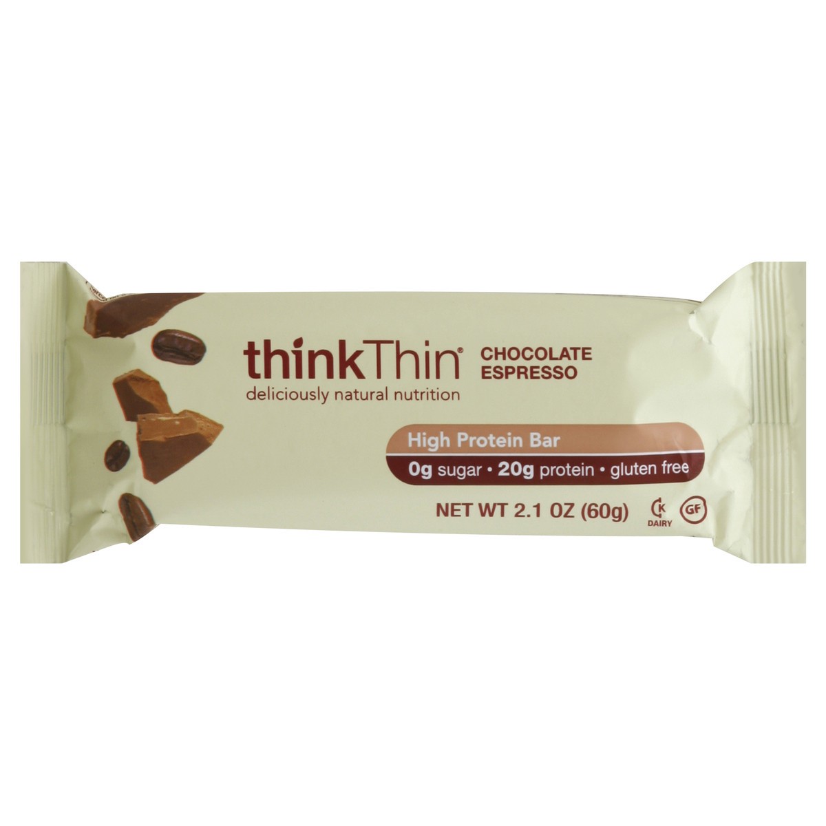 slide 4 of 6, thinkThin High Protein Bar 2.1 oz, 2.1 oz