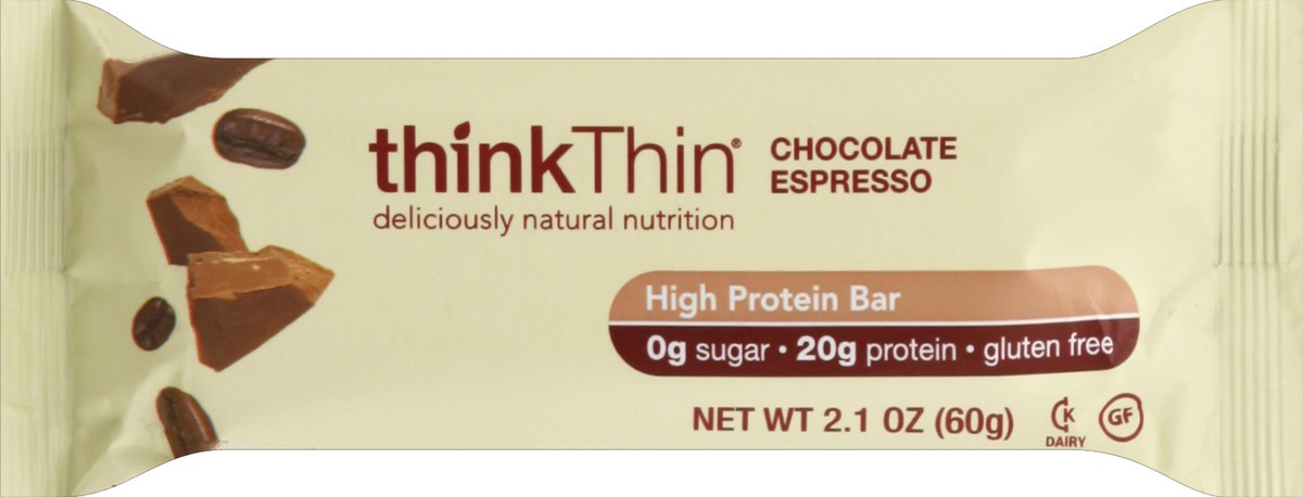 slide 1 of 6, thinkThin High Protein Bar 2.1 oz, 2.1 oz