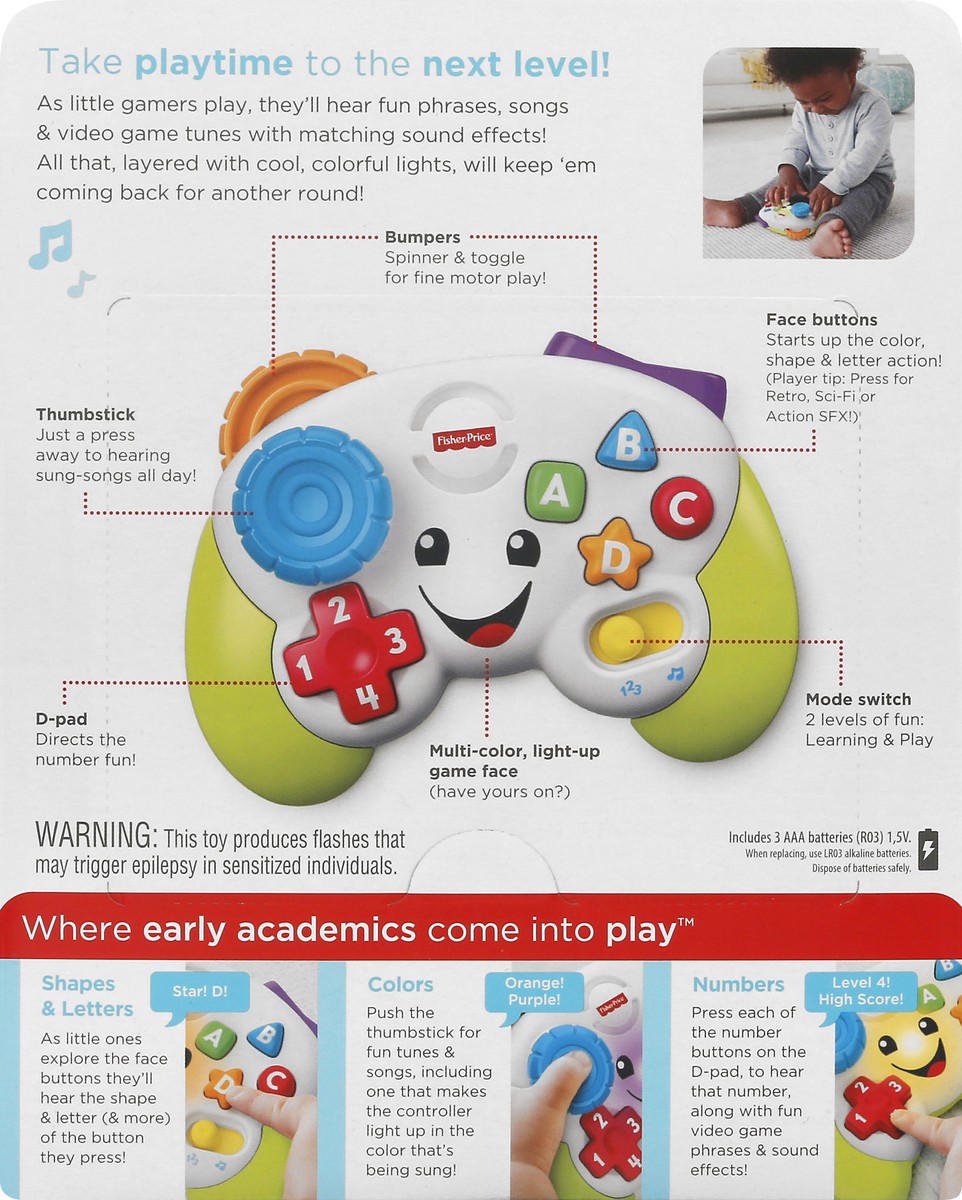 slide 7 of 9, Fisher-Price 6-36 M Game & Learn Controller Game & Learn Controller 1 ea, 1 ct