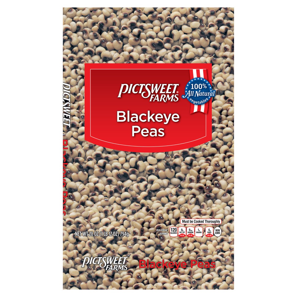 slide 2 of 3, PictSweet Blackeye Peas, 28 oz