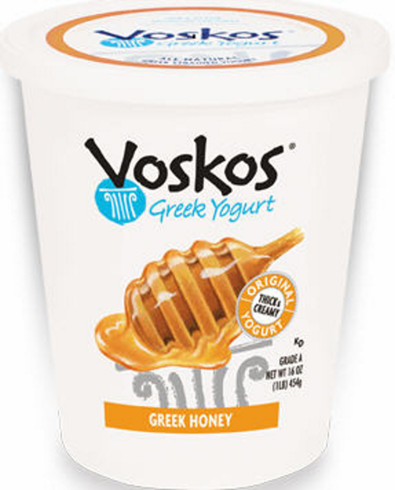 slide 1 of 1, Voskos Original Honey Greek Yogurt, 16 oz