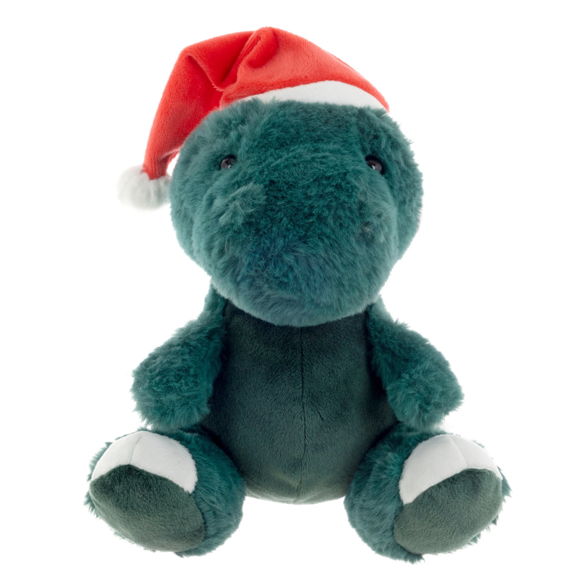 slide 1 of 1, Destination Holiday T-rex Dinosaur Christmas Plush, 9 in