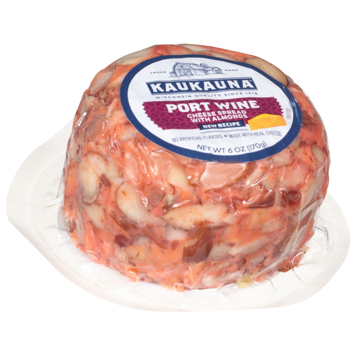 slide 7 of 9, Kaukauna Cheese Spread, with Almonds, Port Wine, 6 oz