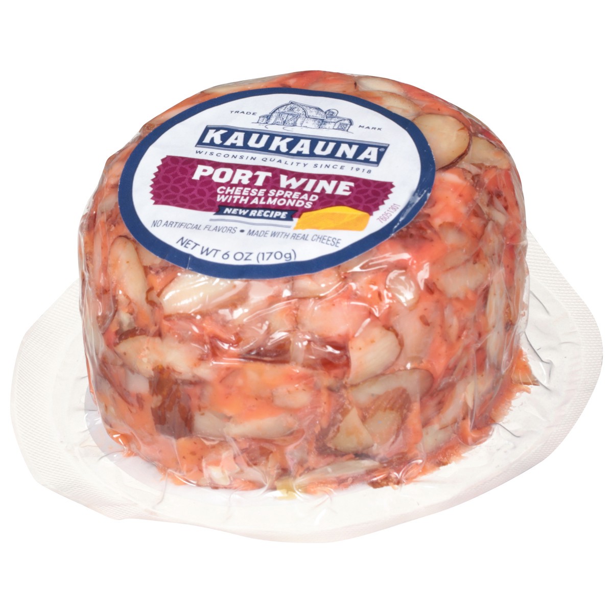 slide 5 of 9, Kaukauna Cheese Spread, with Almonds, Port Wine, 6 oz