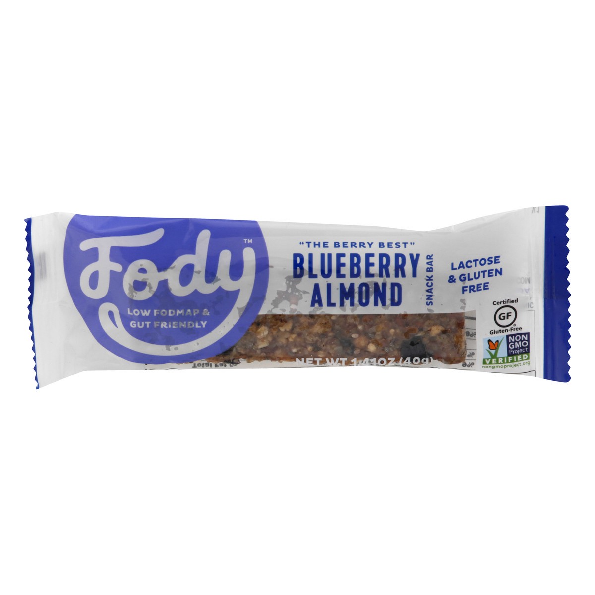 slide 6 of 13, Fody Blueberry Almond Bar, 1 ct